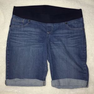 Maternity Bermuda Jean Shorts